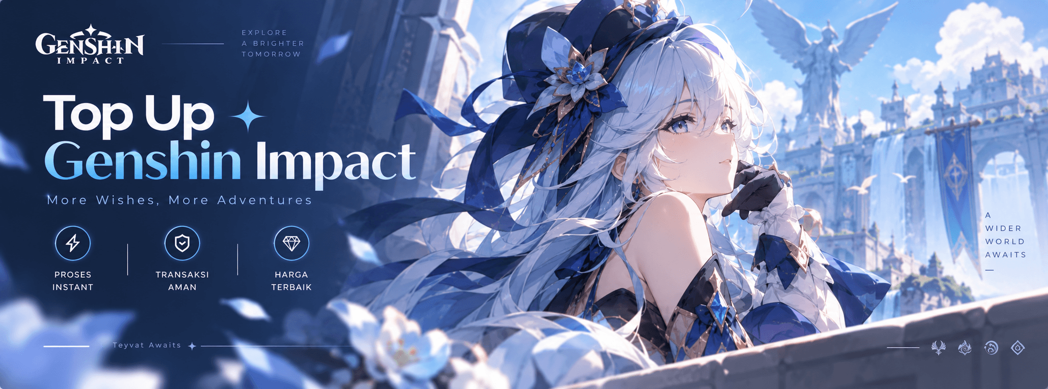 Top Up Genesis Crystals Genshin Impact — adventure awaits