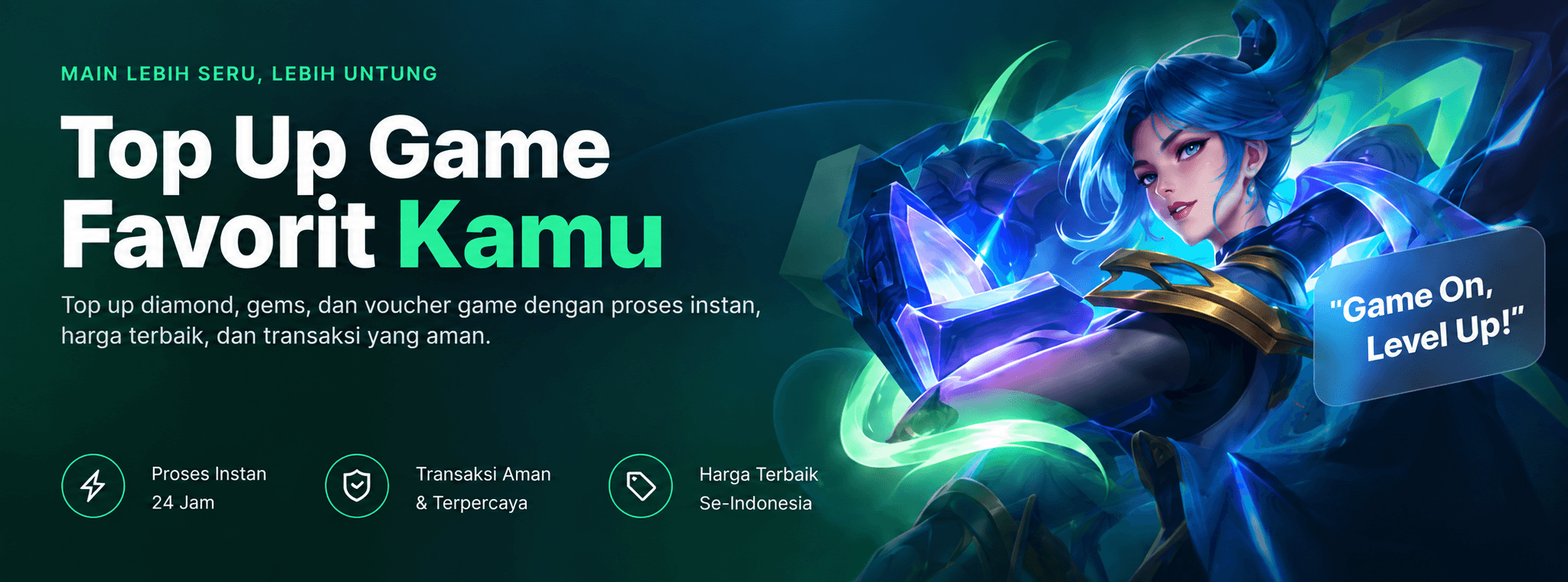 Top Up Game Favorit Kamu — main lebih seru, lebih untung